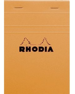 Rhodia 10 x Notizblock Nr. 13 A6 10,5x14,8cm 80 Blatt 80g kariert orange
