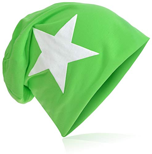 Jersey slouch beanie lång mössa med stjärnstil unisex enfärgad män kvinnor trend, En Storlek