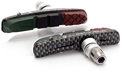 XLC Cartridge V-Brake Bremssch. BS-V02 4er Set, 72 mm Carbonlook 3-farbig
