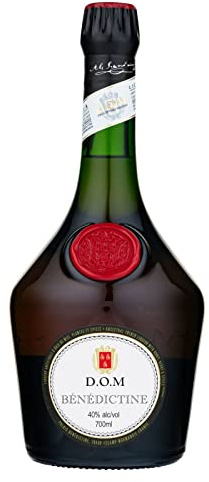 Bénédictine D.O.M. französischer Kräuterlikör, 40% Vol., 70 cl/700 ml, traditionelle Geheimrezeptur mit 27 Wurzeln, Kräutern & Gewürzen, feine Honignoten mit Zitrus & Mandeln, ideal als Geschenk