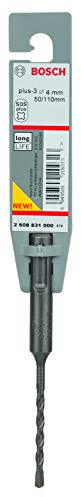 Bosch Professional Hammerbohrer SDS plus-3 (für Beton, 4 x 50 x 110 mm, Zubehör Bohrhammer)