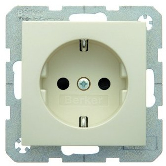 Berker SCHUKO-Steckdose ws/gl 47238982 B.1;B.3;B.7;S.1 Steckdose 4011334277781