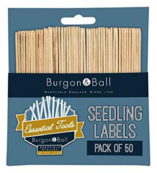 Burgon & Ball GYO/PLAB Wooden Seedling Label 50-Piece Set
