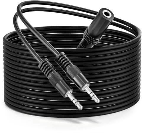 3,5 mm Stereo Buchse auf 2 Männliche Y-Splitter-Audiokabel 1,8M, Ancable Buchse auf 2 Dual Stecker AUX Mic Splitter Klinke Kabel für Lautsprecher, Kopfhörer, PC, Laptop, Aluminium-Stecker