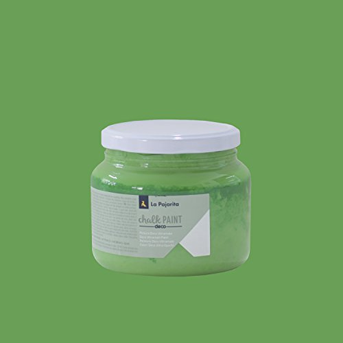 La Pajarita 104491 Pintura para Decoración y DIY, Chalk, 1, Verde (Albahaca) 500 ml