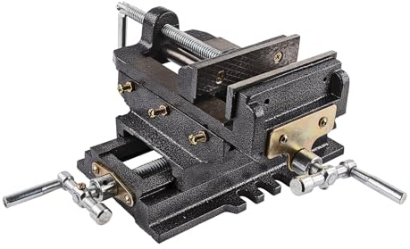 Maschinenschraubstock 2 Achsen Werkbank Schraubstock mit Kreuztisch Tischschraubstock Kreuzschraubstock 125 mm