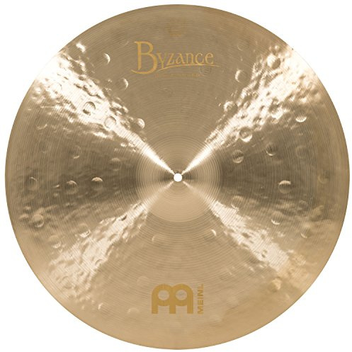 Meinl Cymbals Byzance Jazz Plato Ride Extra Thin de 22 pulgadas (55,88cm) Platillos de Batería - Bronce B20, Acabado Tradicional (B22JETR)