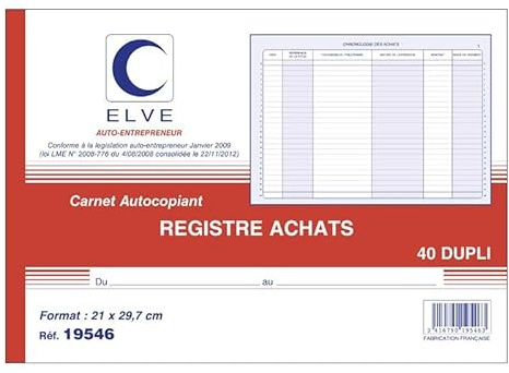 ELVE 19546 Durchschreibeblock, Kauf 210 x 297 mm, 40 Blatt
