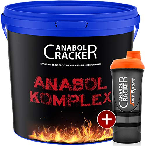 Anabol Komplex Whey Protein Shake, Vanille oder Banane 2,27Kg Eimer Eiweißpulver Glutamin Molke + Shaker (Vanille)
