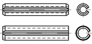 ISO 13337 Spannstifte Federstahl 6 x 30 S 400 Stk