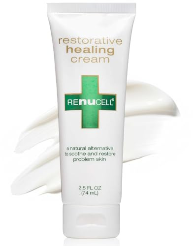 Renucell Restorative Healing Ointment for Itchy and Dry Skin with Natural PHYOXOLIN® – Moisture Barrier Skin Repair Cream to Soothe Cracked, Irritated Skin on Face & Body 2.5 oz