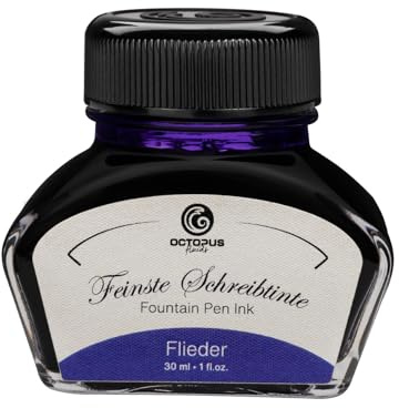 Fountain Pen Ink in Ink Glass, Writing Ink for Fountain Pen, Fountain Pen Ink in Lilac 30ml, inkpot, Calligraphy Ink