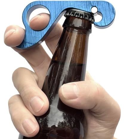 GrabOpener One Handed Grab Opener for Bottles, Blue