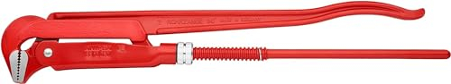 Knipex Clé serre-tubes 90° revêtement poudre, rouge 560 mm 83 10 020