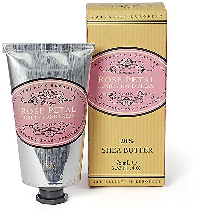 Naturally European Luxury Hand Cream Soothing and Caring - Rose Petal 1 x 75ml