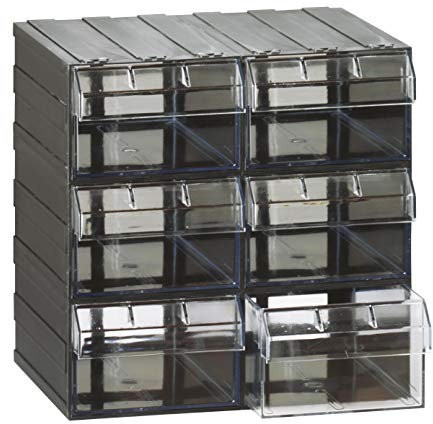 Cassettiera modulare Mobil Plastic Modello T/E - 6 cassetti trasparenti