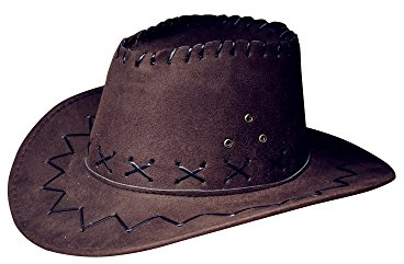Miobo Cowboyhut Western Cowgirl Hüte 54-Dunkelbraun