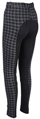 Avon Equine Discount Pet Accessories Horse Riding Women Ladies Girls Soft Stretchy Jodhpurs JODPHURS JODS Check with Black and Check with Navy