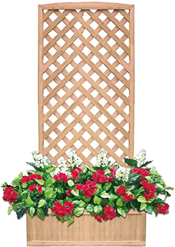 Patio Panneau en Bois Pot avec Bac et Panneaux Clôtures de Jardin