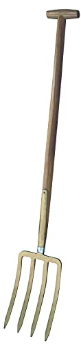 Forche A Vanga Da Giardino 4 Denti Triangolari Con Manico A T -91977