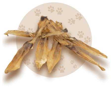 Warnick's Hundesnack Kaninchenohren getrocknet - 2 kg | Naturkausnack für Hunde - Darmreinigend & hypoallergen - Schonend getrocknet ohne Zusätze - Zur Zahnpflege