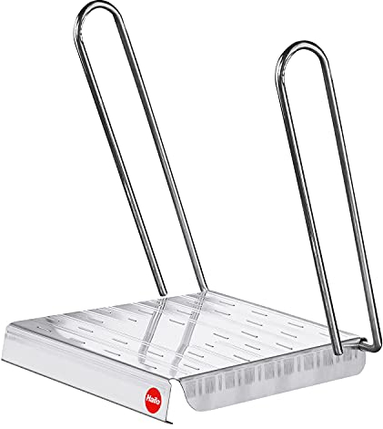 Hailo 9950-001 - Plataforma de trabajo antideslizante de aluminio para escalera