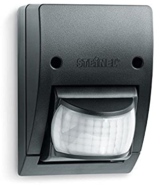 Steinel Infrarot-Bewegungsmelder IS 2160 schwarz, 160° Sensor schwenkbar, max. 12 m, Dämmerungssensor, IP54, 600 W