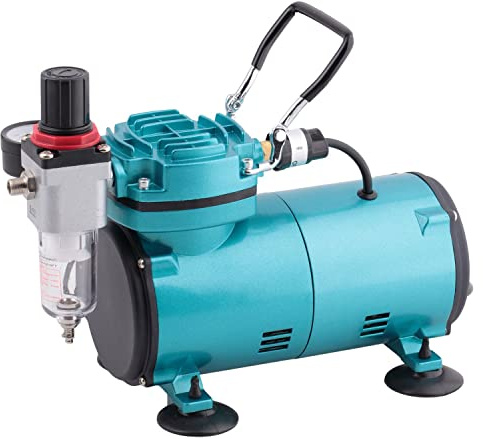 AIRBRUSH KOMPRESSOR Compact II-Das STANDARD-Gerät f. d. Anfänger mit Anspruch sowie f. d. Fortgeschrittenen f. individuellen AIRBRUSH-SET Aufbau