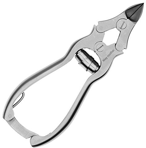 May - Nagelschneider für die Pediküre - Nagelzange für Fußnägel - Eckenzange spitz für tief eingewachsene Nägel - extra-stark durch doppelte Kraft-Übersetzung - Edelstahl