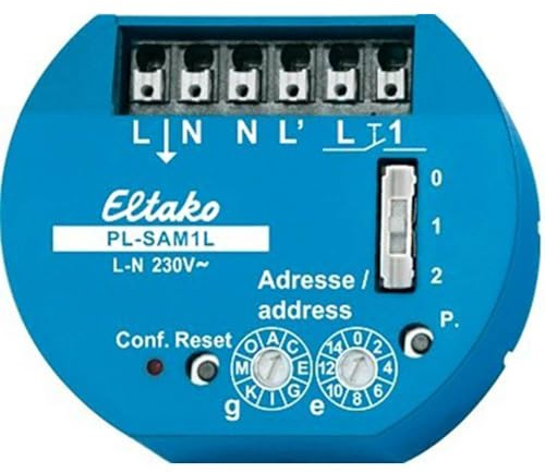 Eltako Dezentraler Powerline-Aktor mit Sensoreingang 230V PL-SAM1L