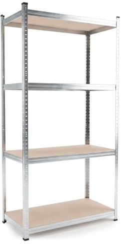 Panorama24 Lagerregal verzinkt belastbar bis 320kg - Maße: 160 x 80 x 40 cm, Regal Kellerregal Steckregal Werkstattregal Schwerlastregal
