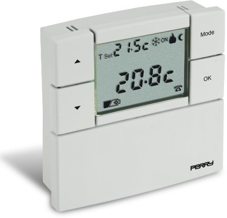Perry Termostato per caldaia da parete bianco