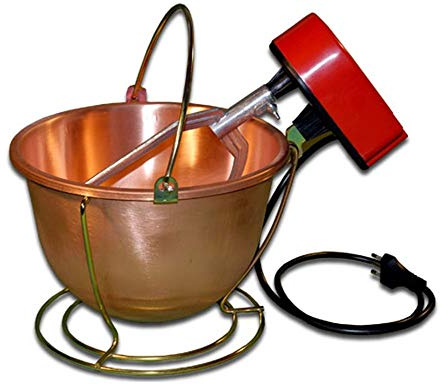 Nuova Fac:paiolo elettrico in rame con mescolatore cm.26-Litri4 W5