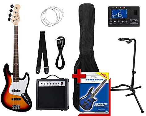 Rocktile Groover's Pack JB E-Bass Sunburst Set II
