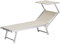 Linea Garden Friend Lettino Mare Deluxe in Alluminio E Textilene 720 Gr/M², Beige Melange