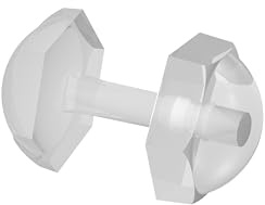 INTERDECO Gardinen Faltenstecker, aus Kunststoff, Transparent Glasklar, Gardinenzubehör zur Faltenlegung von Gardinenstores und Feinstores, Typ 5199004, 100 Stück