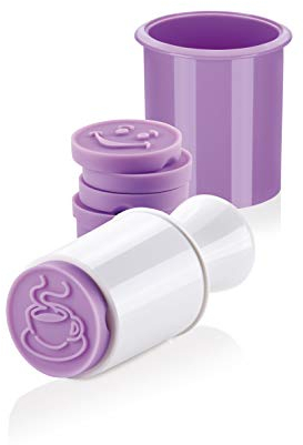 Tescoma Molde para Galletas, Silicona, Blanco Y Morado, 6 piezas