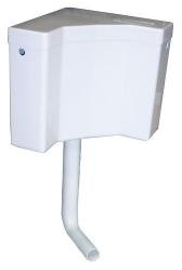 Regiplast 400 Réservoir D'angle semi-bas interrompable Blanc