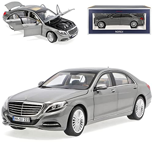 Norev Mercedes-B S-Klasse W222 Silber Grau Metallic Limousine Ab 2013 1/18 Modell Auto