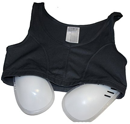 Lisaro Dam bröstskydd kvinnor mjuka skålar bröstskydd för kampsport kickboxning karate Taekwondo, boxning full kontakt bröstskydd kvinnor barn flickor sport bh bygel bröstskydd svart, svart, XS-XXL