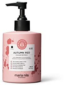 Maria Nila Colour Refresh, Autumn Red 300 ml, Rote Haarmaske, Semi-permanente Pigmente, 100% vegan & sulfat-/parabenfrei