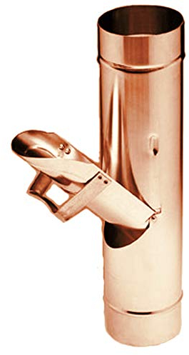 Dachrinnen & Zubehör Kupfer 117215 Zambelli Regenwasserklappe, 80 mm