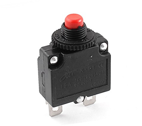 sourcingmap AC 125V/250V 15A Circuit Protecteur de Disjoncteur Bouton de Commande pour compresseur d'air