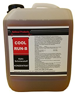 Optimal Products Kühlschmierstoff Cool Run-B 5L - Bohrmilch, Wassermischbares Hochleistungs Kühlschmiermittel mit gutem Korrosionsschutz, Bohröl Schneidöl Metall