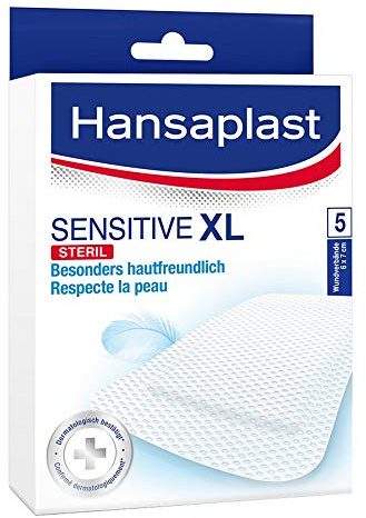 HANSAPLAST Sensitive XL Pflaster 6x7 cm 5 St