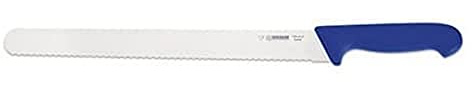 Giesser seit 1776 - Made in Germany - Schinkenmesser blau, Basic Blue, Klinge 31 cm, Wellenschliff, rutschfest, Aufschnittmesser, rostfrei