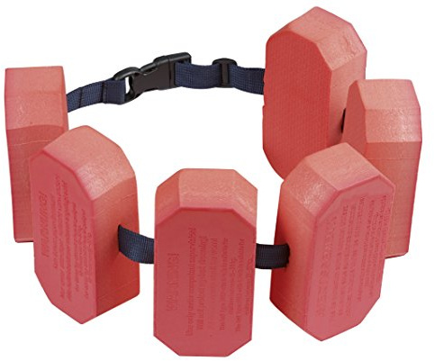BECO Beco 9663-999 Schwimmhilfe Jugend Schwimmgürtel, Rot, 6-Block für 30-60kg Körpergewicht