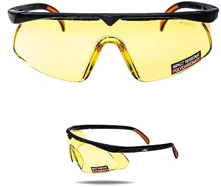 Stenso Barden Lunette De Protection Travail En Polycarbonate - Haute Résistance Aux Chocs, Lunettes De Protection UVA/UVB 99%, Confort Ajustable, EN166 / EN170