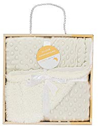 Interbaby Coperta A Bolle In Beige Per Neonati Con Due Trame - 720 g