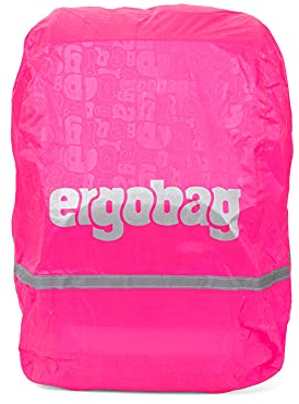 ERGOBAG Rucksack Regencape Shiny Regenhaube , Rosa